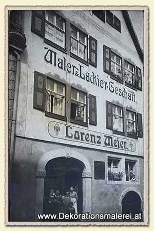 Historische Foto 'Malergeschäft, Maler-Geschäft'