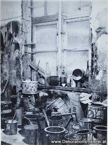 Historische Foto 'Malerwerkstatt'