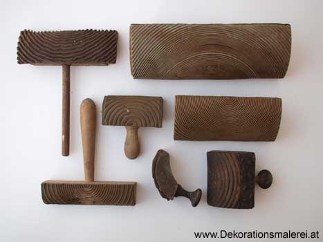 Werkzeuge historische Holzmalerei, Maserboy