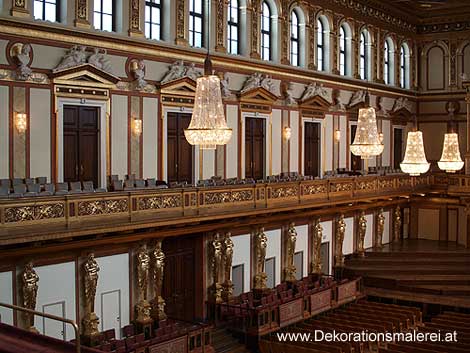 Goldener Saal im Musikvereinshaus Wien