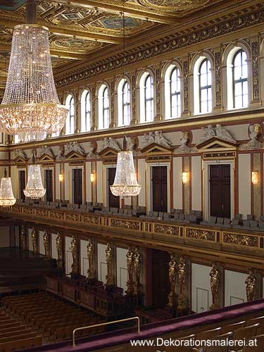 Goldener Saal im Musikvereinshaus Wien