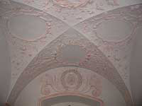 Restoration of a limestone ceiling